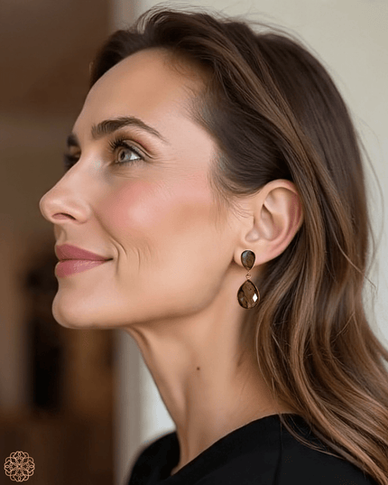 Labradorite drop statement earrings - Sundara Joon