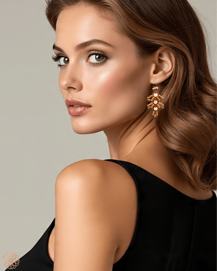 Leafy jade earrings with complimentary gemstones - Sundara Joon