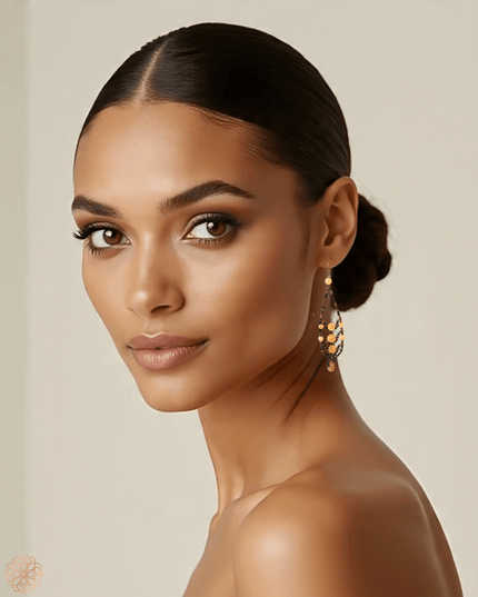 Leafy jade earrings with complimentary gemstones - Sundara Joon