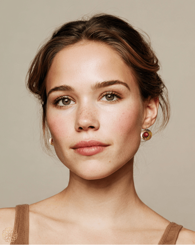 Lilly pad inspired earrings with white or black pearls - Sundara Joon