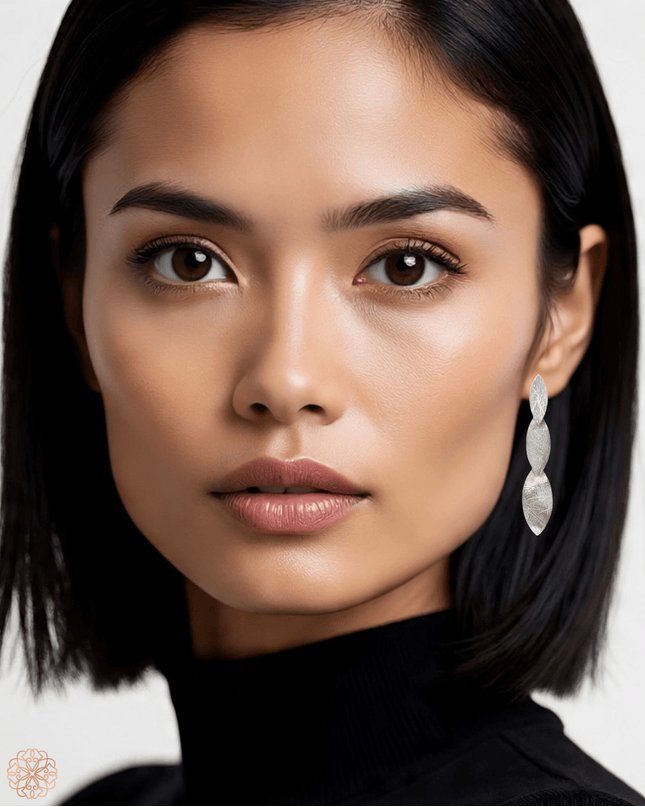 Linked ovals sterling silver drop earrings - Sundara Joon