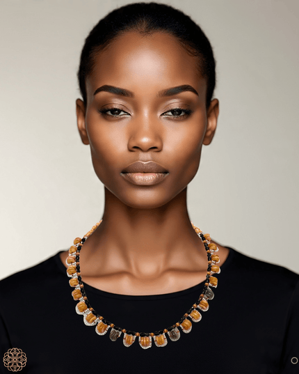 loop de loop jade necklace with complimentary amber - Sundara Joon