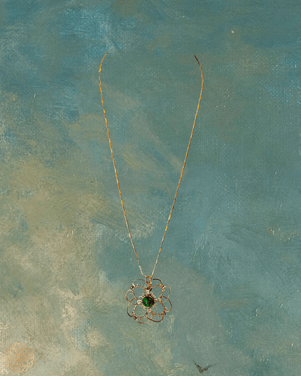 Mandala inspired gemstone pendant necklace - Sundara Joon