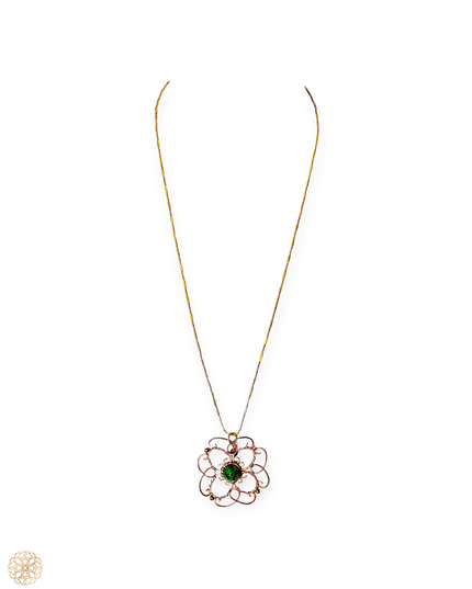 Mandala inspired gemstone pendant necklace - Sundara Joon