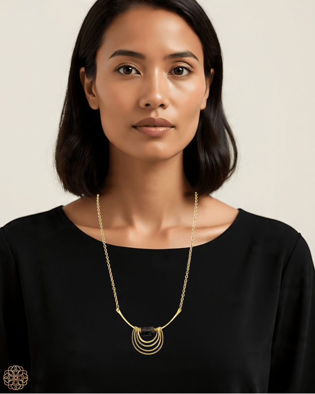 Modern amethyst pendant necklace - Sundara Joon