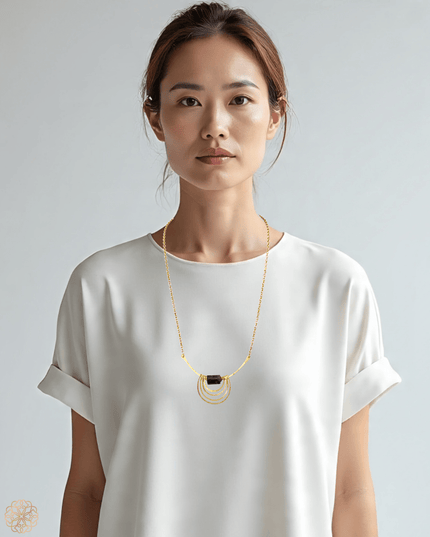 Modern amethyst pendant necklace - Sundara Joon
