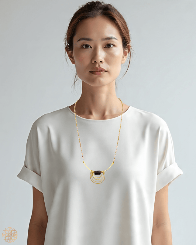 Modern amethyst pendant necklace - Sundara Joon