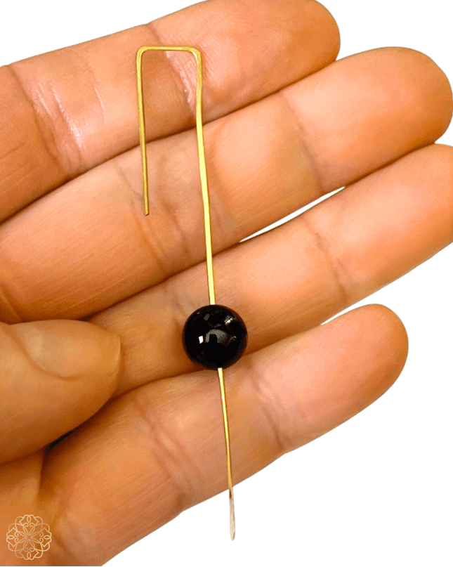 Modern Gemstone Drop Earrings - Sundara Joon