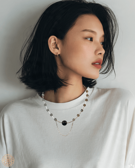 Modern labradorite short necklace - Sundara Joon
