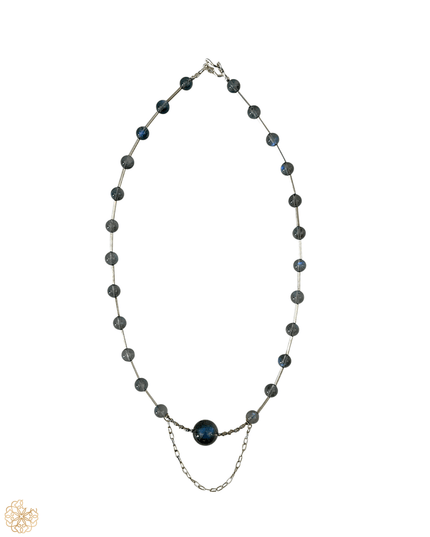 Modern labradorite short necklace - Sundara Joon