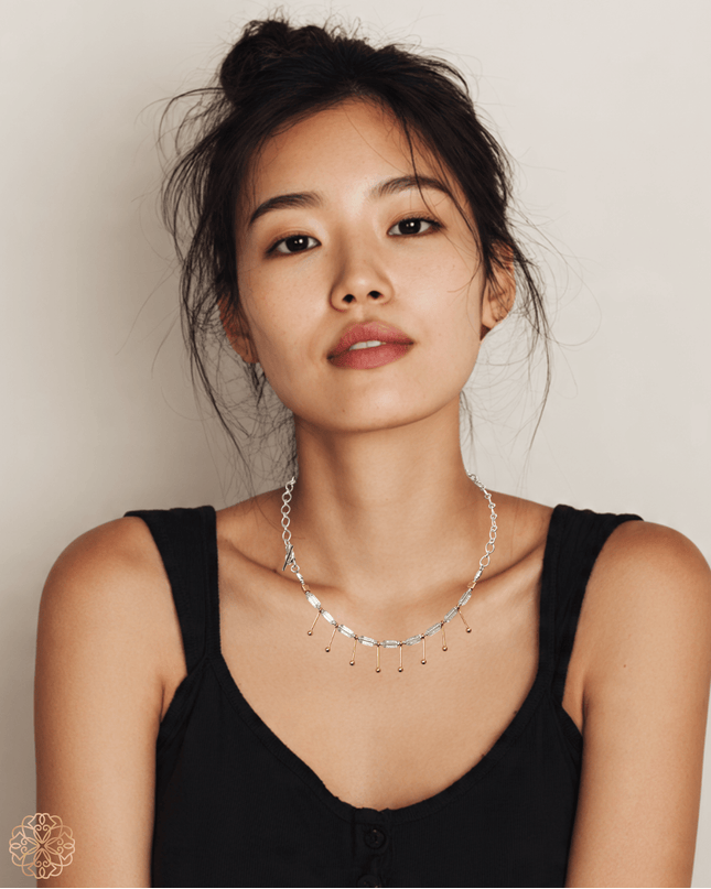 Modern organic short necklace - Sundara Joon