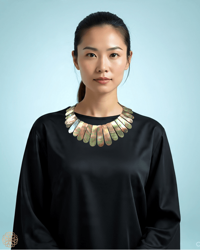 Modern take on mother - of - pearl choker necklace - Sundara Joon