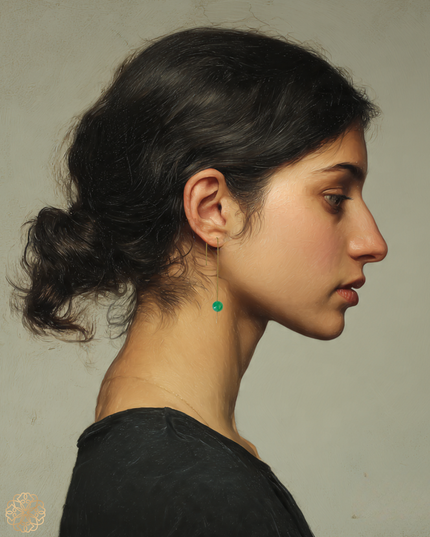 Modern Gemstone Drop Earrings