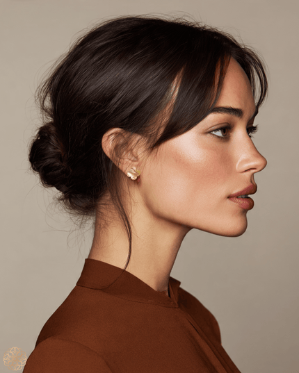 Mother of pearl clover leaf earrings - Sundara Joon