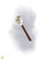 Mother of pearl condiment spoon with ebony handle - Sundara Joon