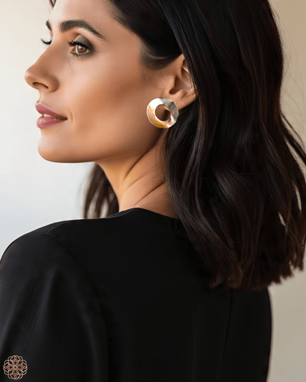 Mother of pearl earrings in bold shapes - Sundara Joon