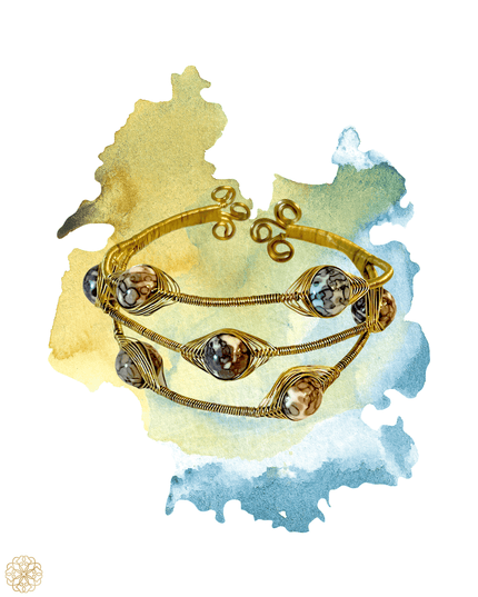 Multi layered woven gemstone bracelet - Sundara Joon