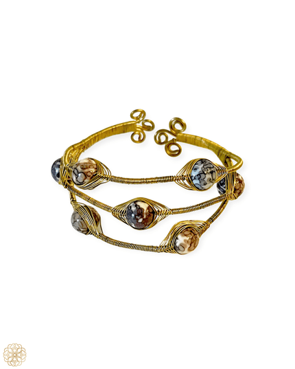 Multi layered woven gemstone bracelet - Sundara Joon