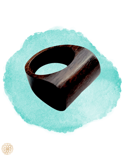 Natural wooden statement ring - Sundara Joon