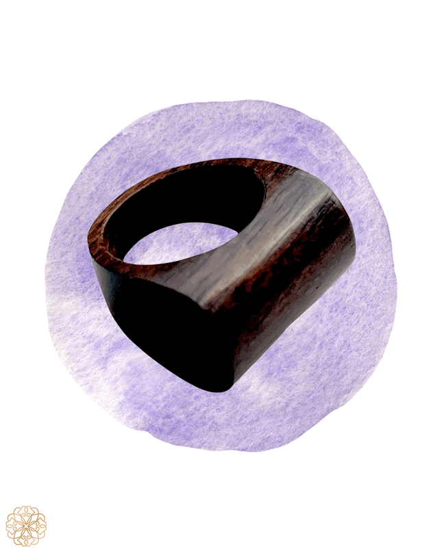 Natural wooden statement ring - Sundara Joon