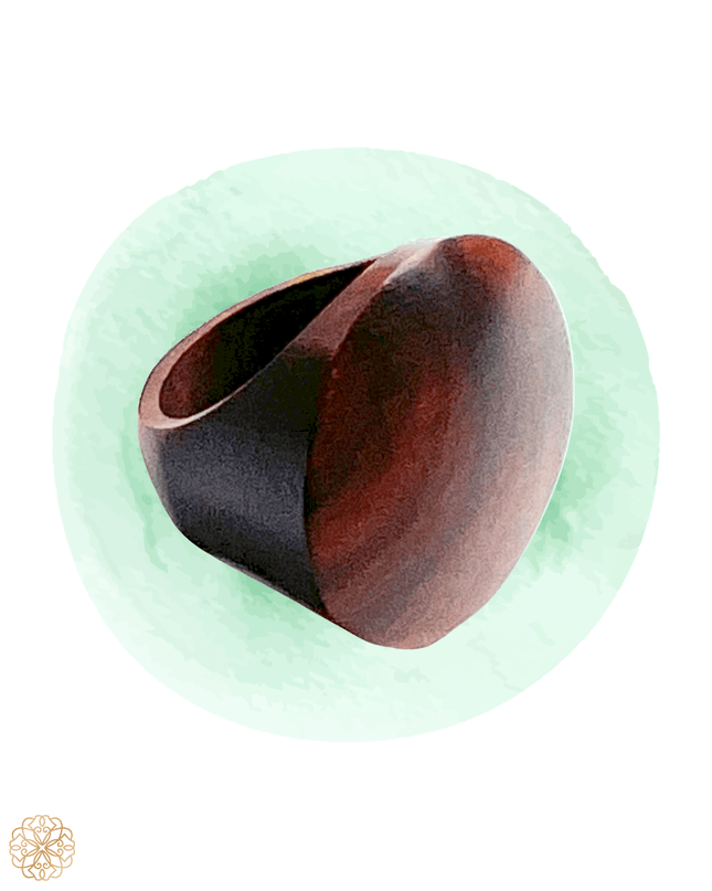Natural wooden statement ring - Sundara Joon