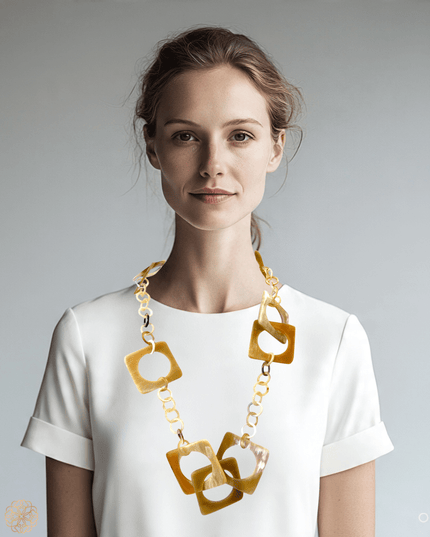 Necklace with multiple shaped links for a statement - Sundara Joon