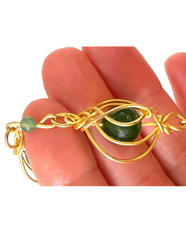 Colorful open weave chainlink bracelet