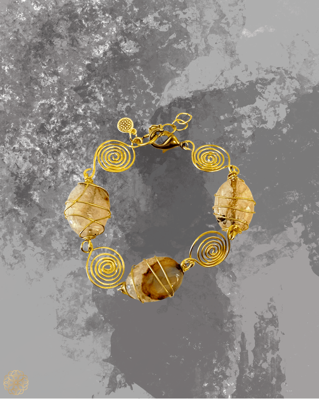 Organic earth tone gemstone bracelet - Sundara Joon