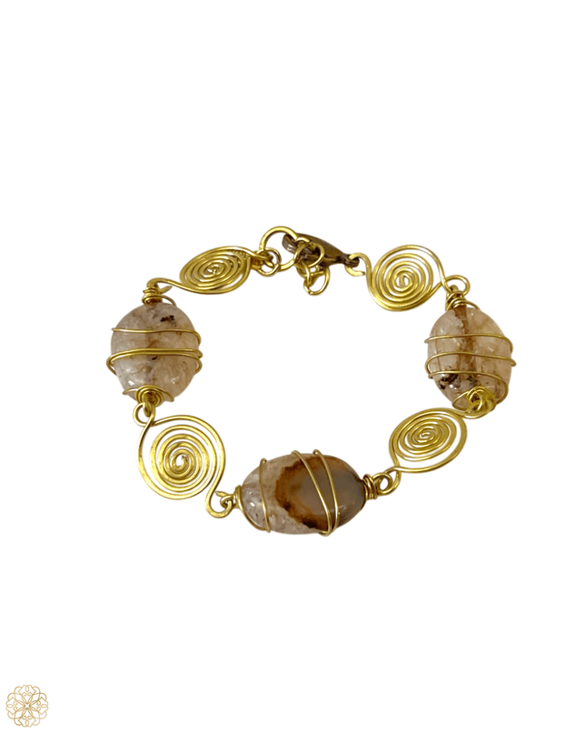 Organic earth tone gemstone bracelet - Sundara Joon