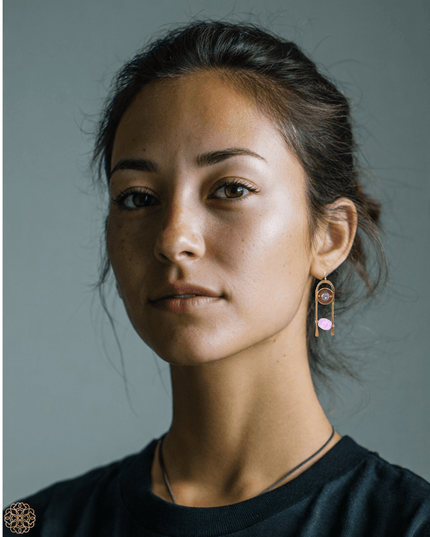 Organic scala earrings - Sundara Joon
