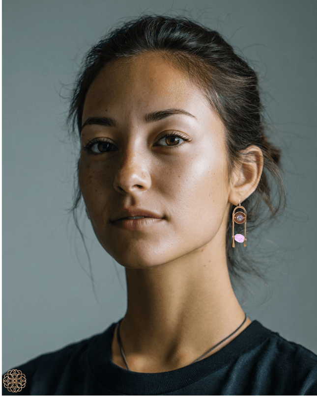Organic scala earrings - Sundara Joon