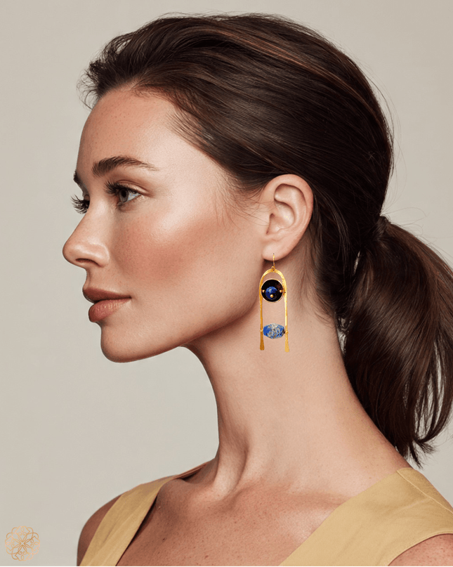 Organic scala earrings - Sundara Joon