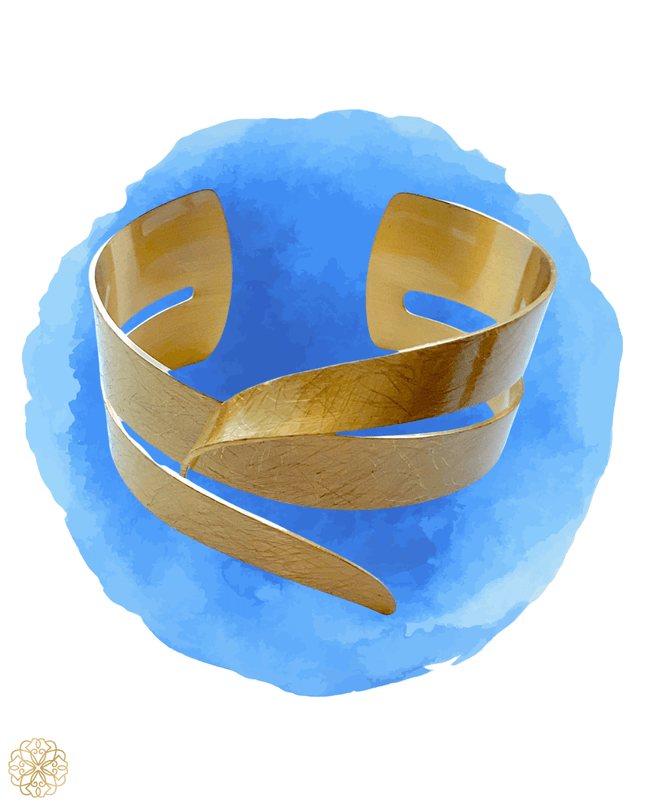 Organic swirl cuff bracelet - Sundara Joon