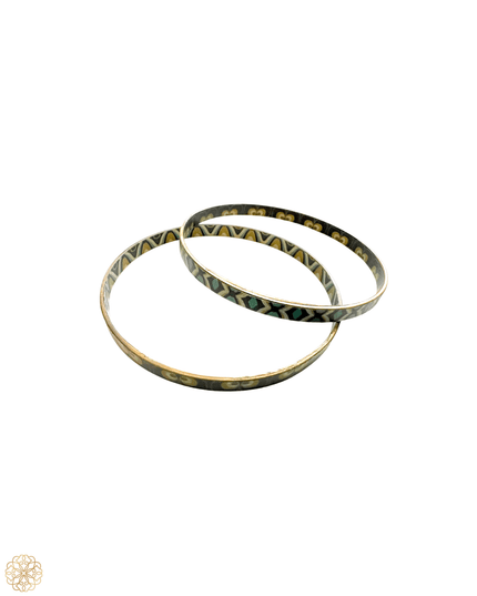 Pair of globally inspired bangles - Sundara Joon