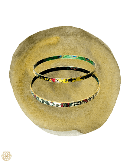 Pair of globally inspired bangles - Sundara Joon