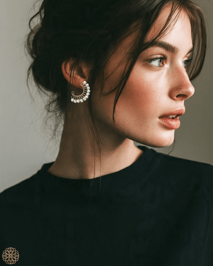 Pearl arc earrings - Sundara Joon