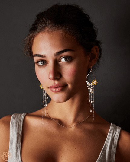 Pearl tendrils earrings - Sundara Joon