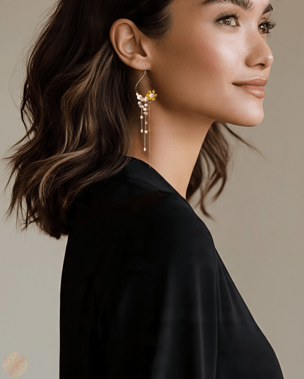 Pearl tendrils earrings - Sundara Joon