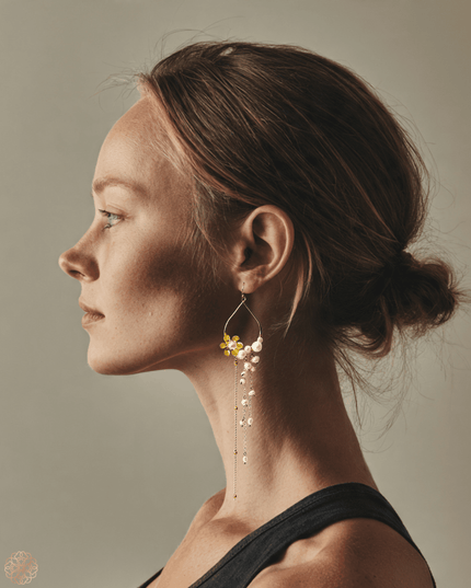 Pearl tendrils earrings - Sundara Joon