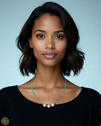 Choker length pearl forward necklace - Sundara Joon