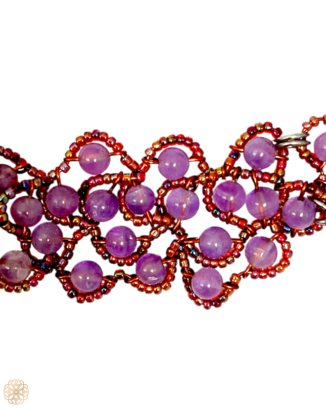 Pink and purple amethyst collar length necklace - Sundara Joon