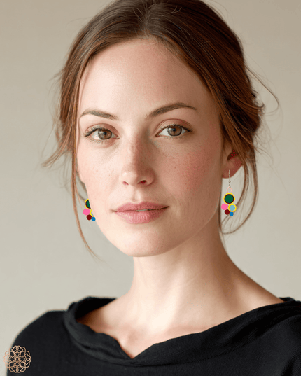 Quilled paper earrings - Sundara Joon