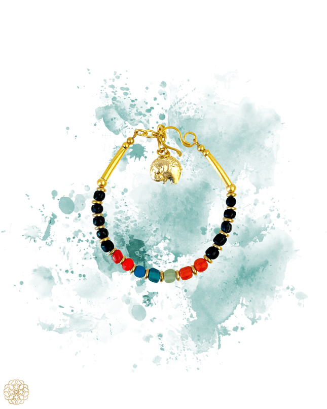 Richly colored beaded bracelet - Sundara Joon