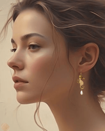Seahorse earrings stunning reflections of the ocean - Sundara Joon