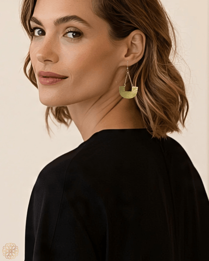 Semi - circle drop earrings - Sundara Joon
