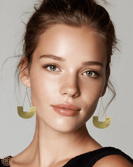 Semi - circle drop earrings - Sundara Joon