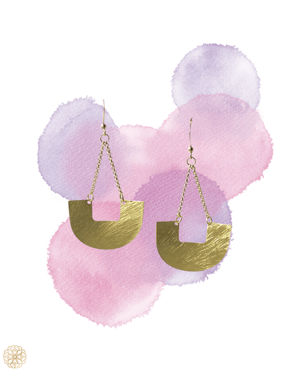 Semi - circle drop earrings - Sundara Joon