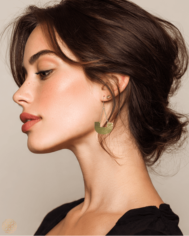 Semi - circle drop earrings - Sundara Joon