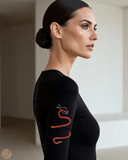 Serpentine inspired brass arm band - Sundara Joon
