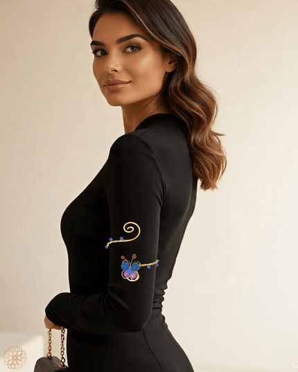 Serpentine woven butterfly gemstone bracelet - Sundara Joon